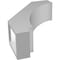 Ekena Millwork 3 1/2-in. W x 10-in. D x 14-in. H Imperial Architectural Grade PVC Knee Brace BRCP035X10X14IMP - alternate 2